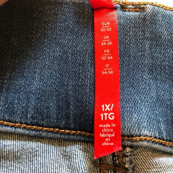 Spanx Jeggings Light Wash 1X High Rise Tummy Control Denim - Picture 3 of 14